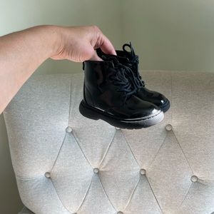 Black Patent Leather Boots by Zara
